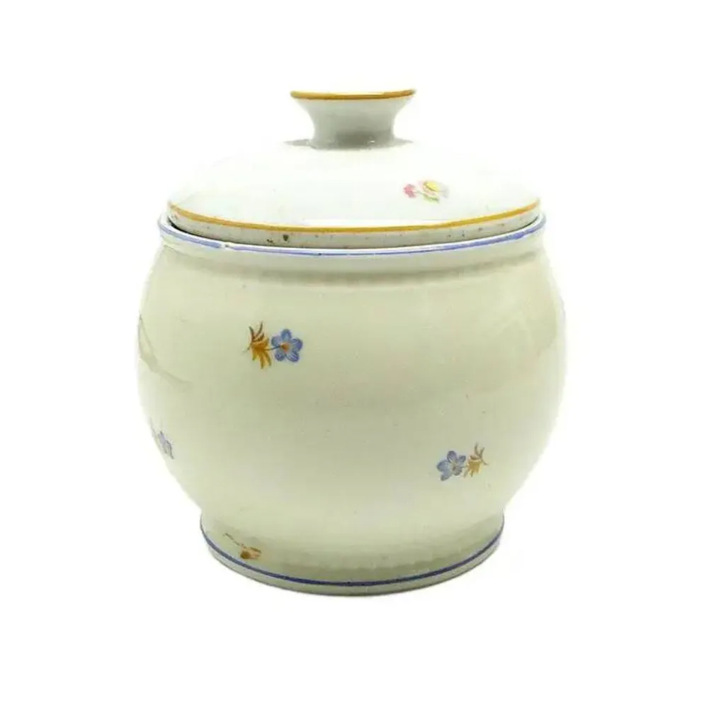 Sucrier Art Déco, porcelaine, Pologne, années 1920