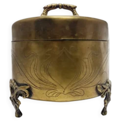 Sucrier Art Nouveau de Szandrik, Hongrie, années 1890.