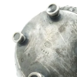 Sucrier Art Nouveau, en laiton argenté, frères Henneberg, Pologne, début du 20e siècle