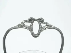 Sucrier Art Nouveau, en laiton argenté, Pologne, années 1920