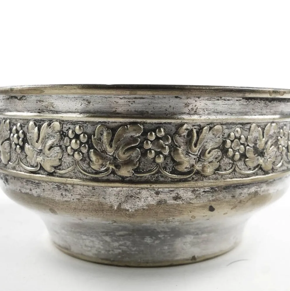 Sucrier Art Nouveau, métal argenté, Suède, début du 20e siècle