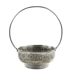 Sucrier Art Nouveau, métal argenté, Suède, début du 20e siècle