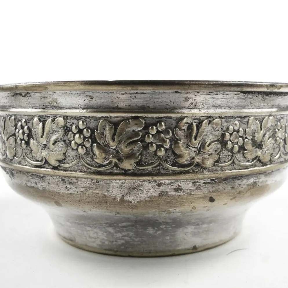 Sucrier Art Nouveau, métal argenté, Suède, début du 20e siècle