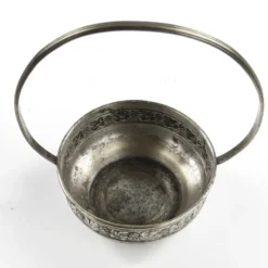 Sucrier Art Nouveau, métal argenté, Suède, début du 20e siècle