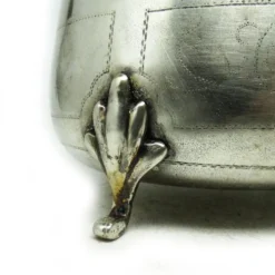 Sucrier Biedermeier, en laiton argenté, Pologne, 19e siècle