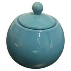 Sucrier bleu vintage