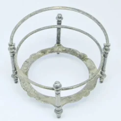 Sucrier Éclectisme, verre, laiton argenté, Bracia Henneberg, Pologne, années 1920.
