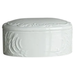 Sucrier à couvercle en porcelaine de Limoges
