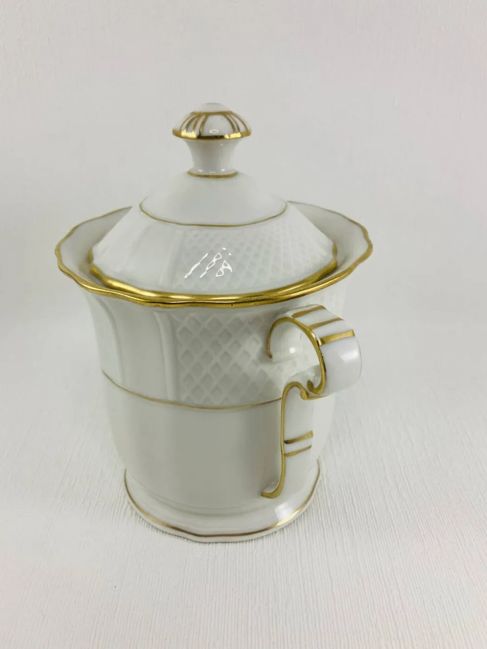 Sucrier Couvert Porcelaine de Limoges Bernardaud B&C Service Malmaison
