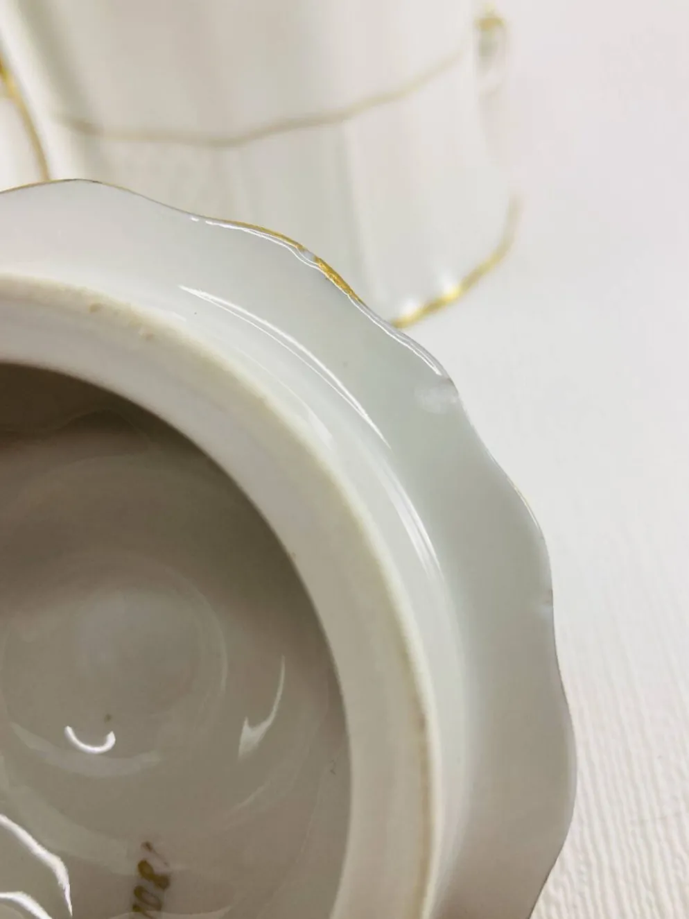 Sucrier Couvert Porcelaine de Limoges Bernardaud B&C Service Malmaison