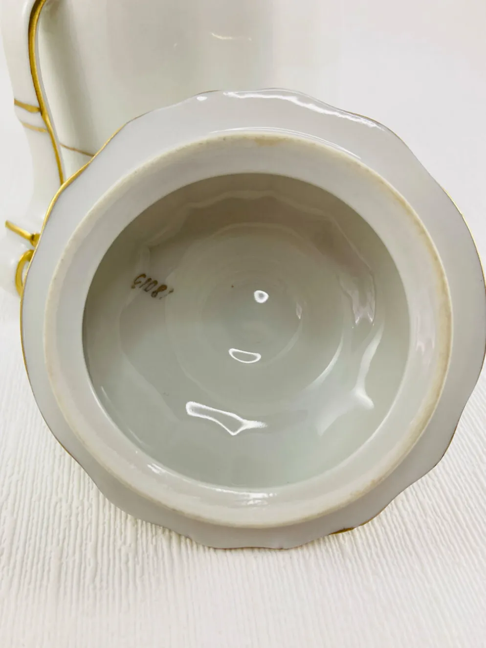 Sucrier Couvert Porcelaine de Limoges Bernardaud B&C Service Malmaison