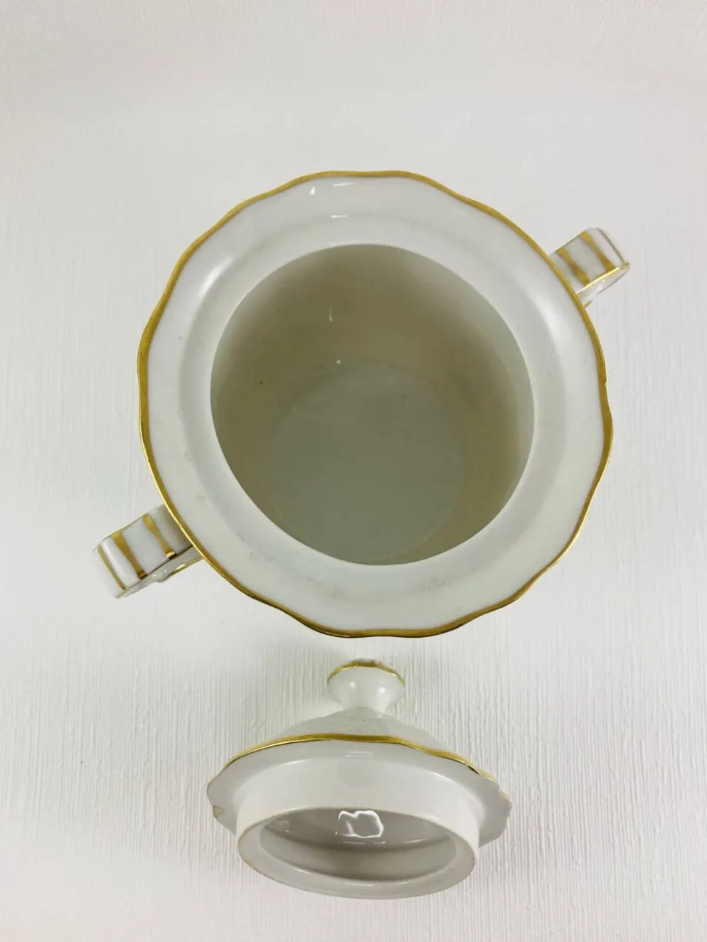 Sucrier Couvert Porcelaine de Limoges Bernardaud B&C Service Malmaison
