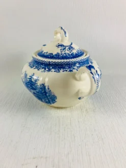 Sucrier Couvert Villeroy et Boch Mettlach Burgenland bleu