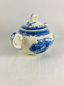 Sucrier Couvert Villeroy et Boch Mettlach Burgenland bleu