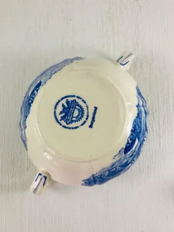Sucrier Couvert Villeroy et Boch Mettlach Burgenland bleu