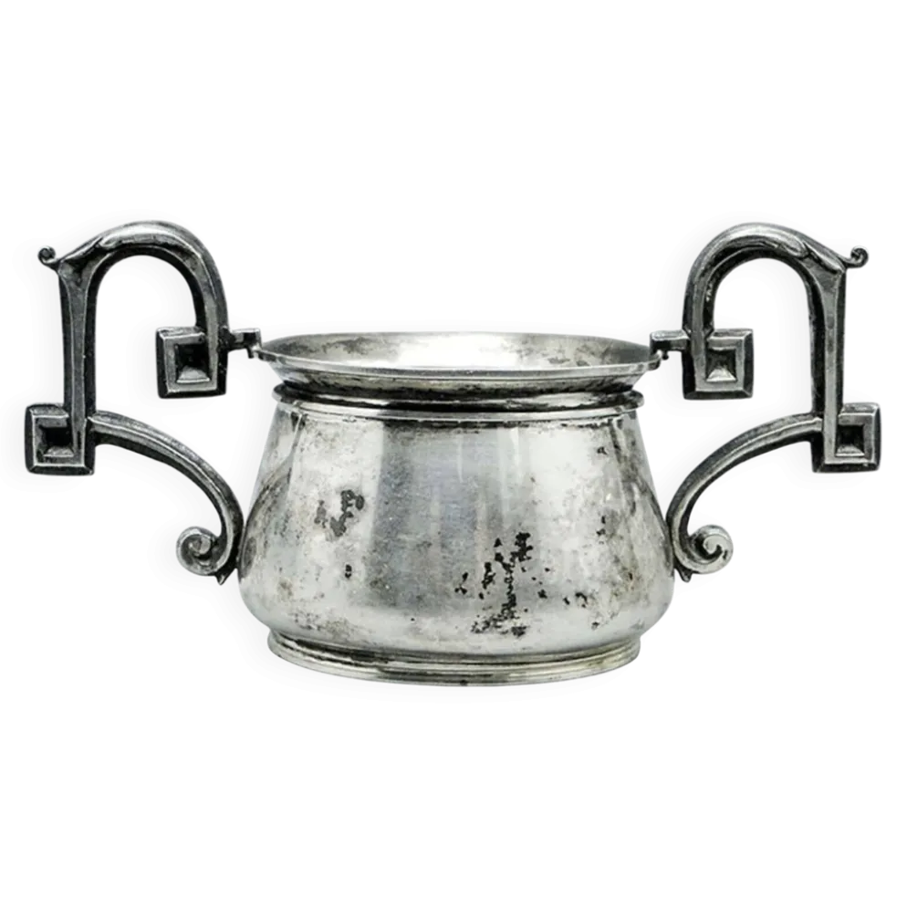 Sucrier en argent Biedermeier, Autriche, 19e siècle