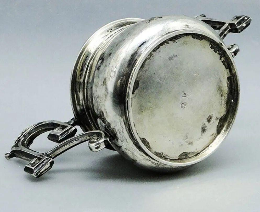 Sucrier en argent Biedermeier, Autriche, 19e siècle