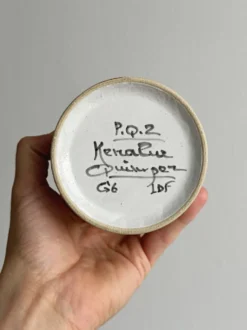 Sucrier en céramique à couvercle
