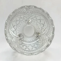 sucrier en cristal taillé avec couvercle Motif Pinwheel bonbonnière cristal