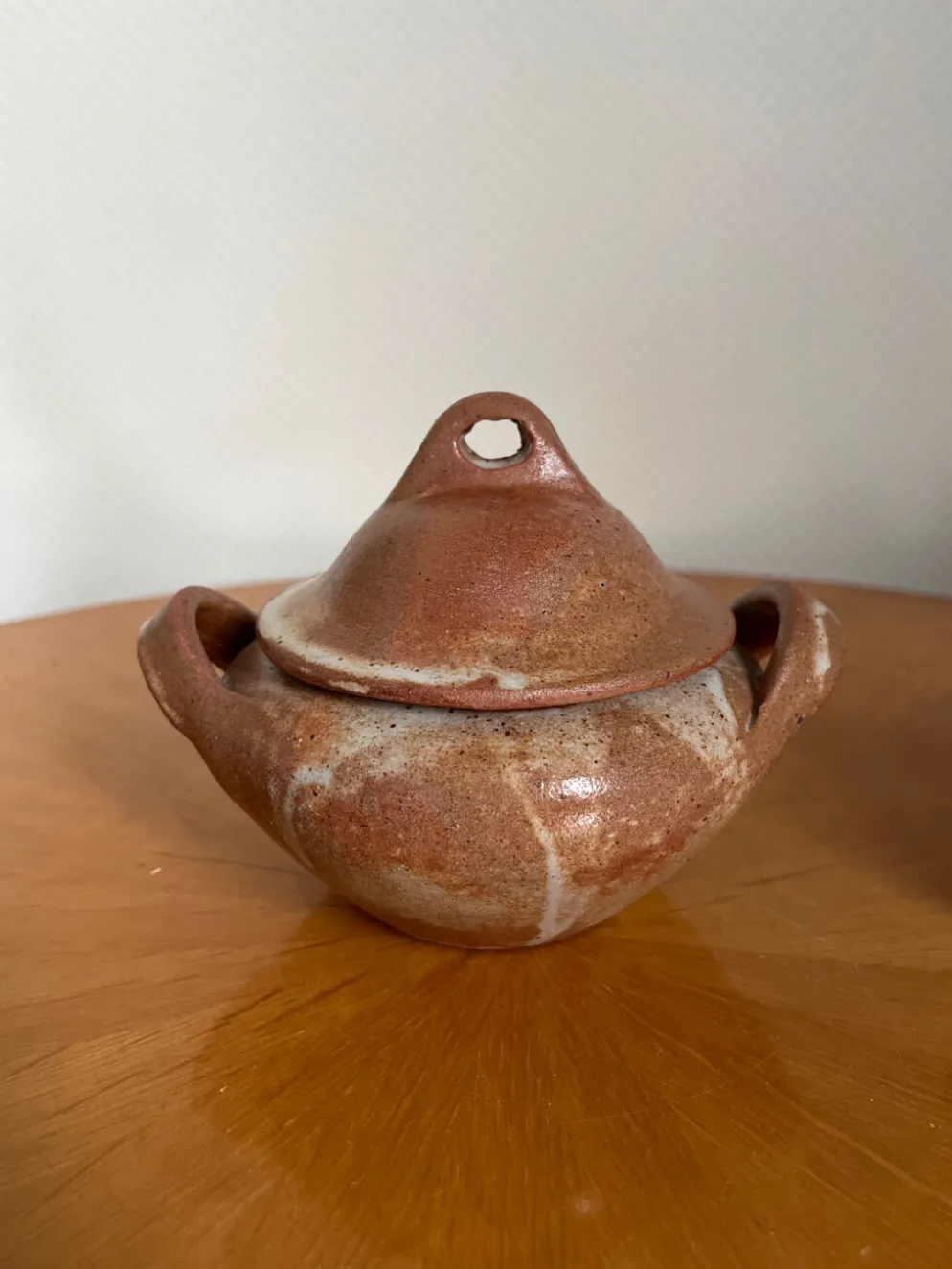 Sucrier en grès vintage 1960