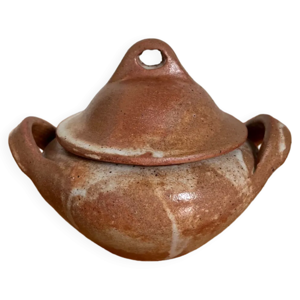 Sucrier en grès vintage 1960