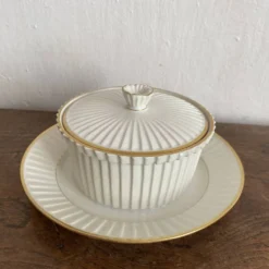 Sucrier en porcelaine fine Mehun