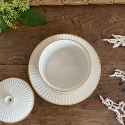 Sucrier en porcelaine fine Mehun