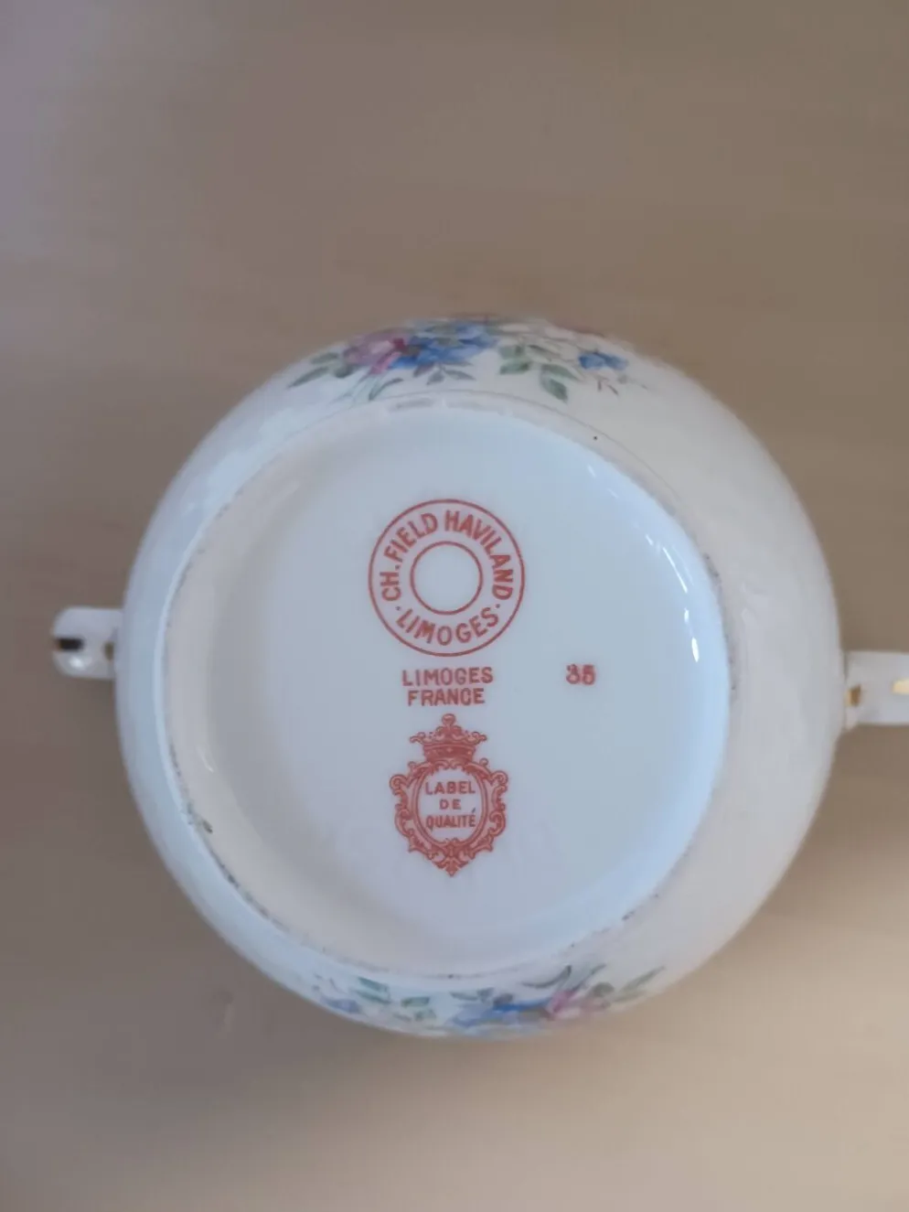 Sucrier en porcelaine Haviland Limoges