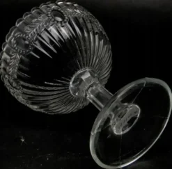 Sucrier en verre pressé en forme de panier, Ząbkowice, Pologne, années 1970