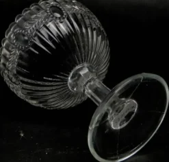 Sucrier en verre pressé en forme de panier, Ząbkowice, Pologne, années 1970