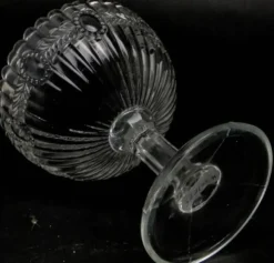 Sucrier en verre pressé en forme de panier, Ząbkowice, Pologne, années 1970