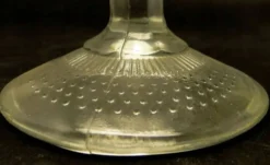 Sucrier en verre pressé, Ząbkowice, Pologne, années 1970
