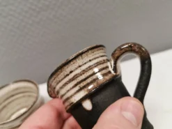Sucrier et pot à lait par Finns keramik Danemark