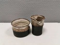 Sucrier et pot à lait par Finns keramik Danemark