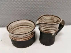 Sucrier et pot à lait par Finns keramik Danemark