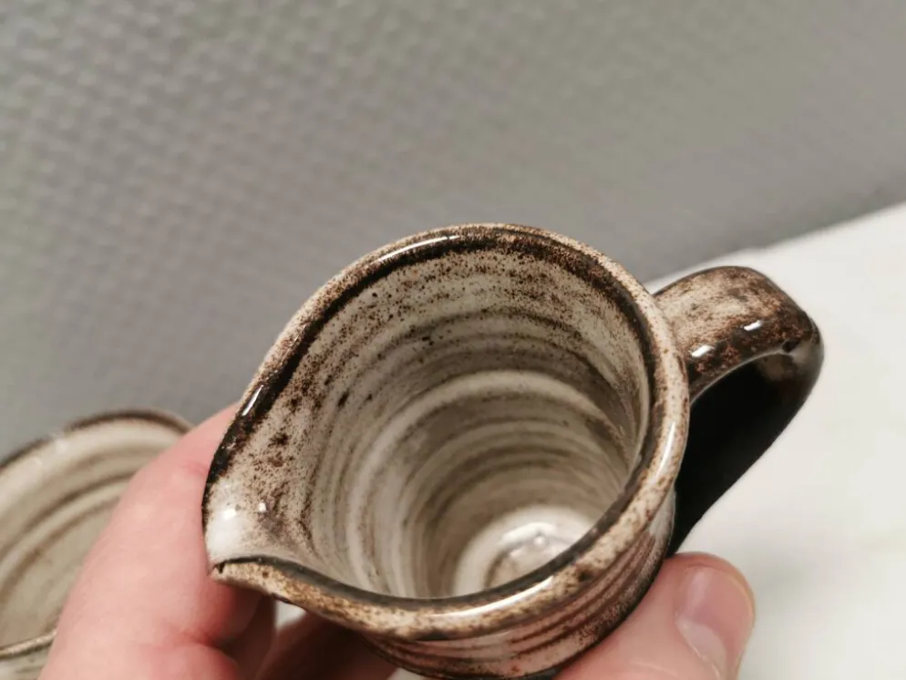 Sucrier et pot à lait par Finns keramik Danemark