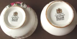 Sucrier et son pot de lait Paragon by appointment to Her Majesty the Queen
