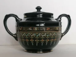 Sucrier Faïence émaillée Gibson & Sons Victoria numéroté