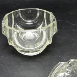 Sucrier, nouveau look postmoderne, verre, Pologne, années 1970