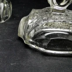 Sucrier, nouveau look postmoderne, verre, Pologne, années 1970