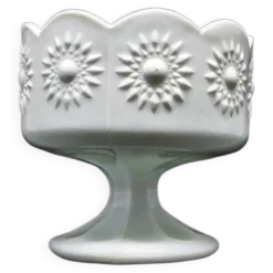 Sucrier postmoderniste, verre pressé, Ząbkowice, Pologne, années 1970