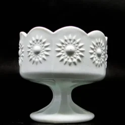 Sucrier postmoderniste, verre pressé, Ząbkowice, Pologne, années 1970