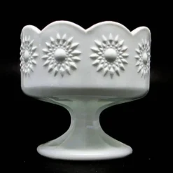 Sucrier postmoderniste, verre pressé, Ząbkowice, Pologne, années 1970