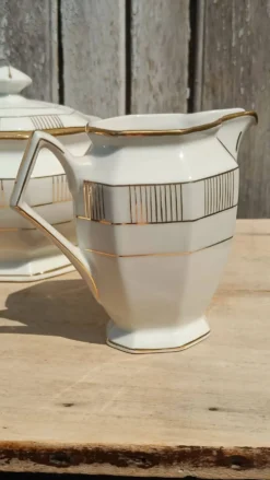 Sucrier & pot à lait Art Déco