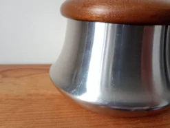 Sucrier Remy Letang en inox et bois exotique