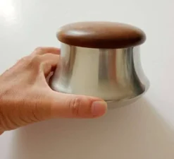 Sucrier Remy Letang en inox et bois exotique