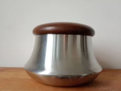Sucrier Remy Letang en inox et bois exotique