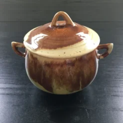 Sucrier tripode flammé