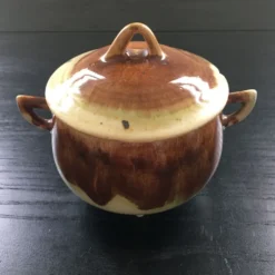 Sucrier tripode flammé