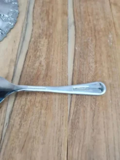 Sucrier vintage cobalt & métal chromé – forme poire